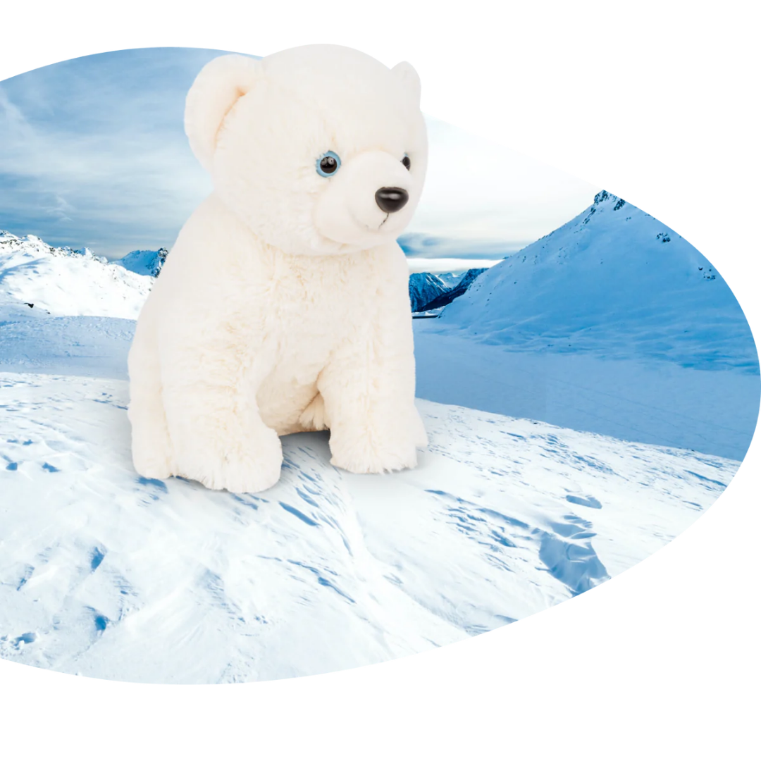 Fahlo Venture Plush Track a Polar Bear
